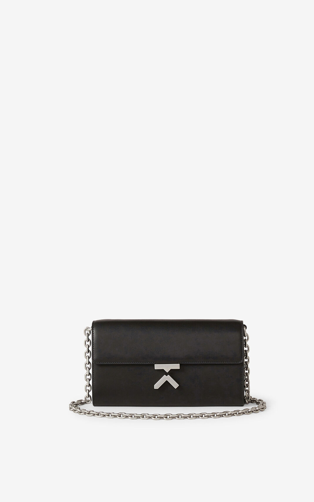 Portefeuille Kenzo Femme K Cuir chain Noir UYJVK-2091